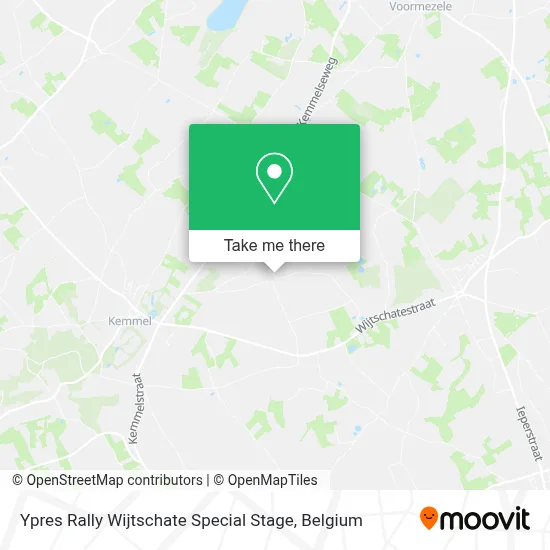 Ypres Rally Wijtschate Special Stage map