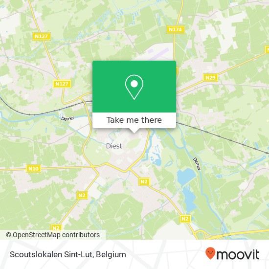 Scoutslokalen Sint-Lut map