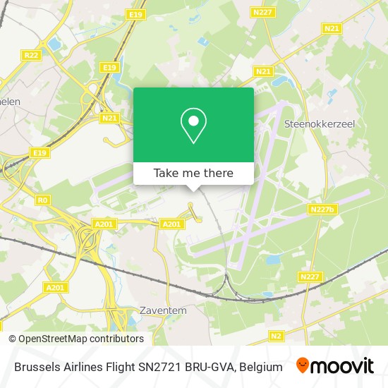 Brussels Airlines Flight SN2721 BRU-GVA plan