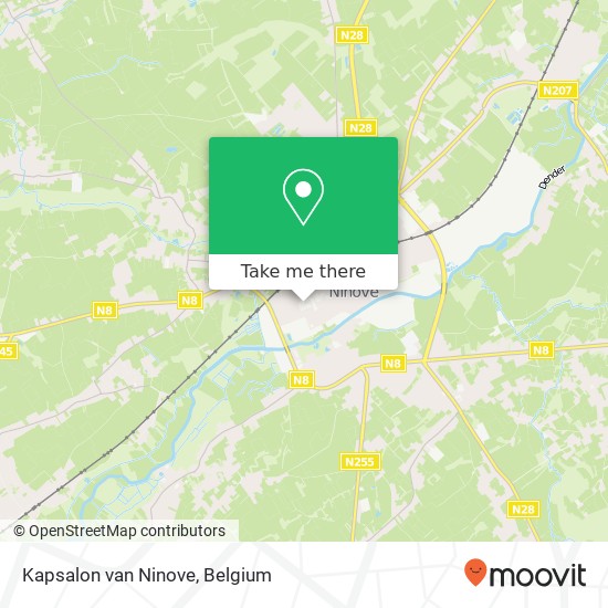 Kapsalon van Ninove map