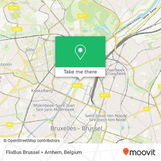 FlixBus Brussel > Arnhem plan