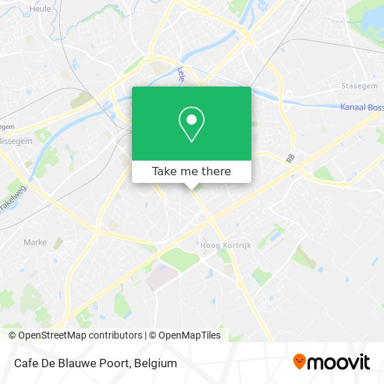 Cafe De Blauwe Poort map