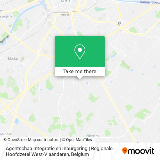 Agentschap Integratie en Inburgering | Regionale Hoofdzetel West-Vlaanderen map