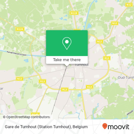Gare de Turnhout (Station Turnhout) map