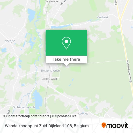 Wandelknooppunt Zuid-Dijleland 108 plan