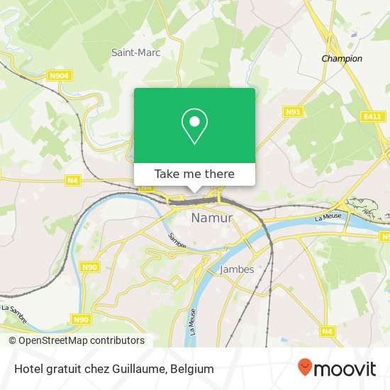 Hotel gratuit chez Guillaume map