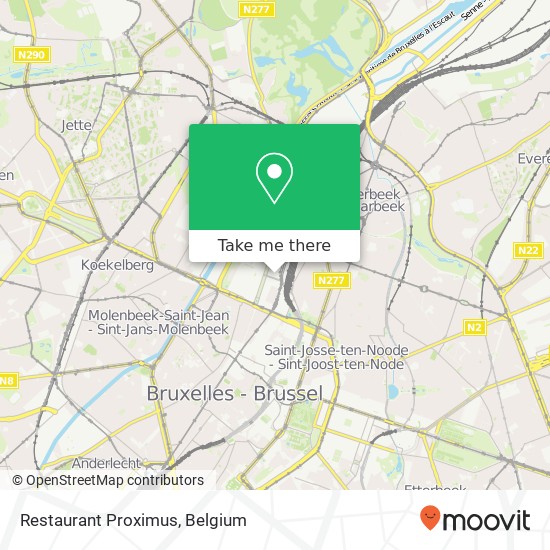 Restaurant Proximus map