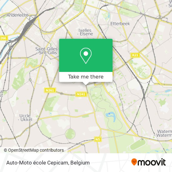 Auto-Moto école Cepicam map