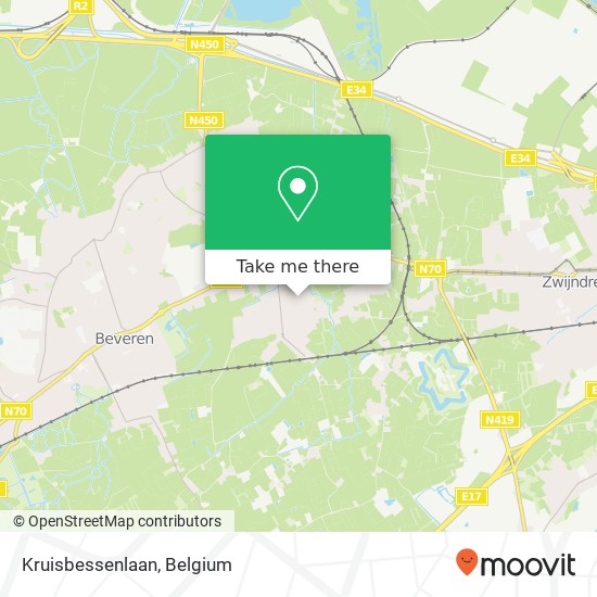 Kruisbessenlaan map