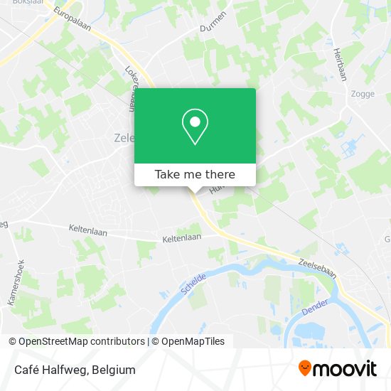 Café Halfweg map