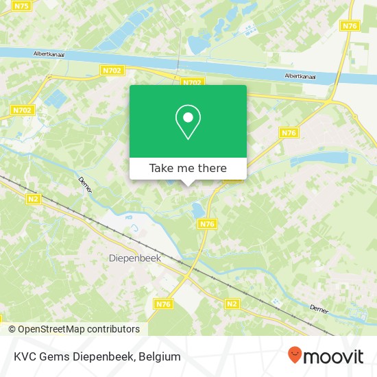 KVC Gems Diepenbeek map