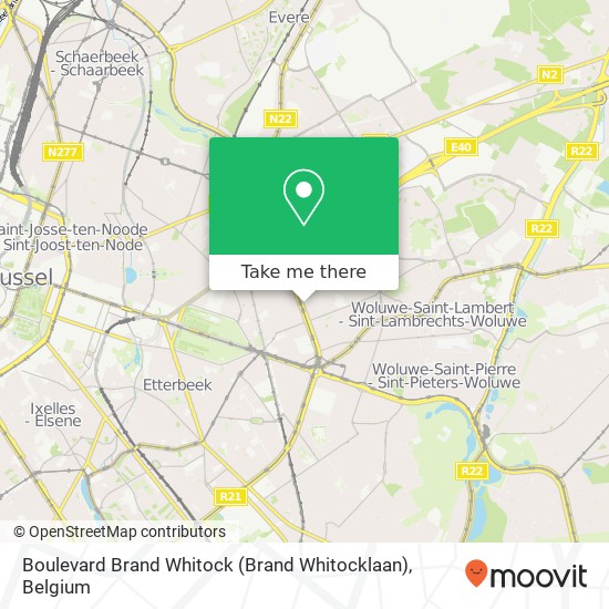 Boulevard Brand Whitock (Brand Whitocklaan) map