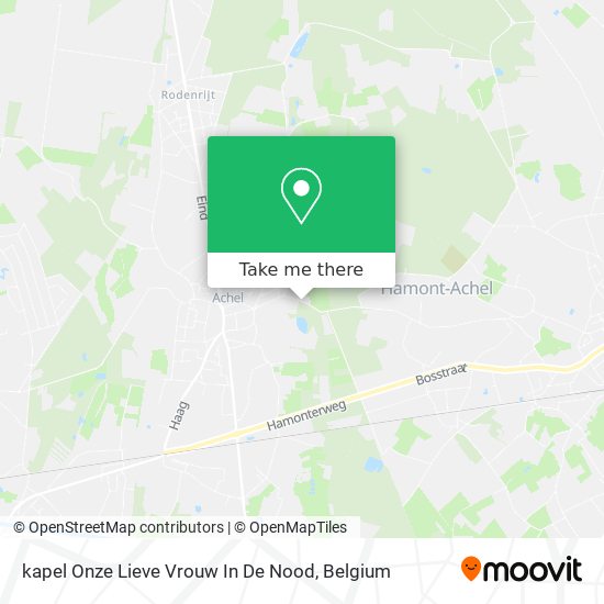 kapel Onze Lieve Vrouw In De Nood plan