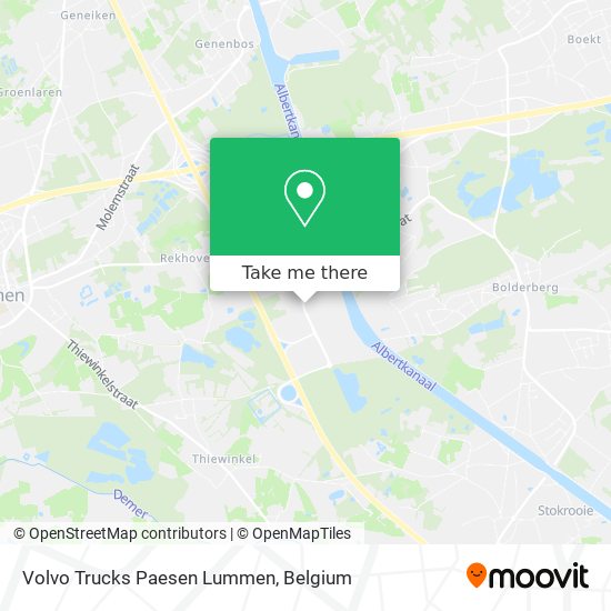 Volvo Trucks Paesen Lummen map