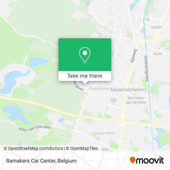 Ramakers Car Center map