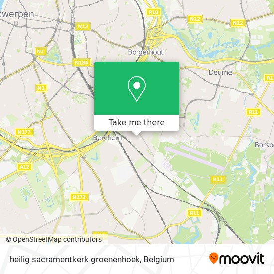 heilig sacramentkerk groenenhoek map