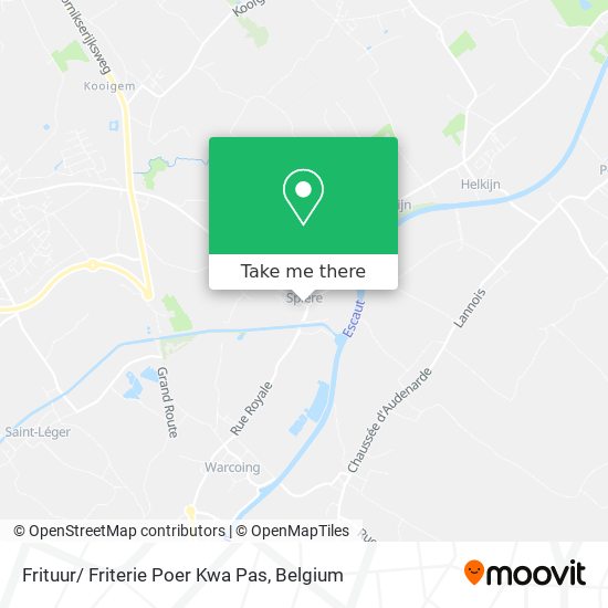 Frituur/ Friterie Poer Kwa Pas map