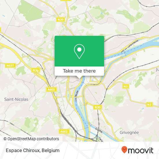 Espace Chiroux map