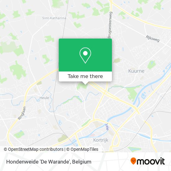 Hondenweide 'De Warande' map