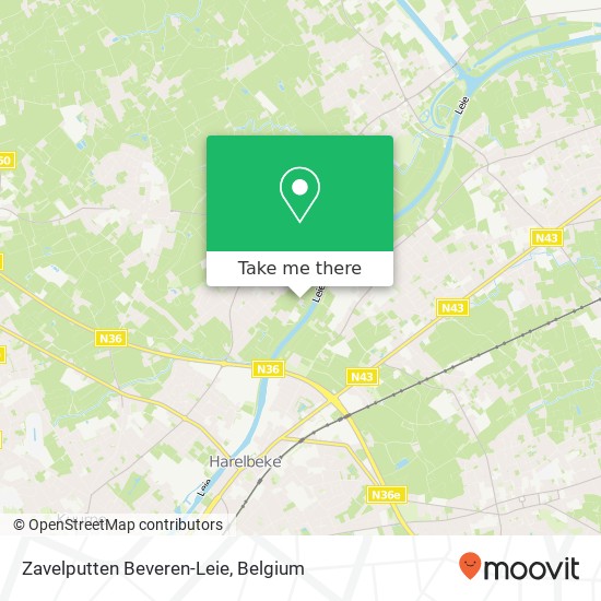 Zavelputten Beveren-Leie plan