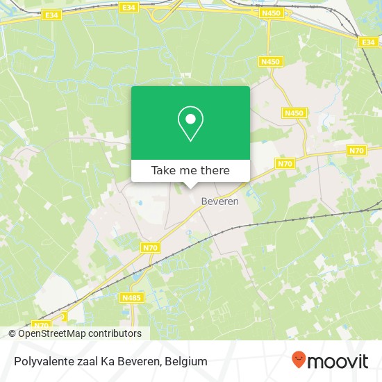 Polyvalente zaal Ka Beveren plan