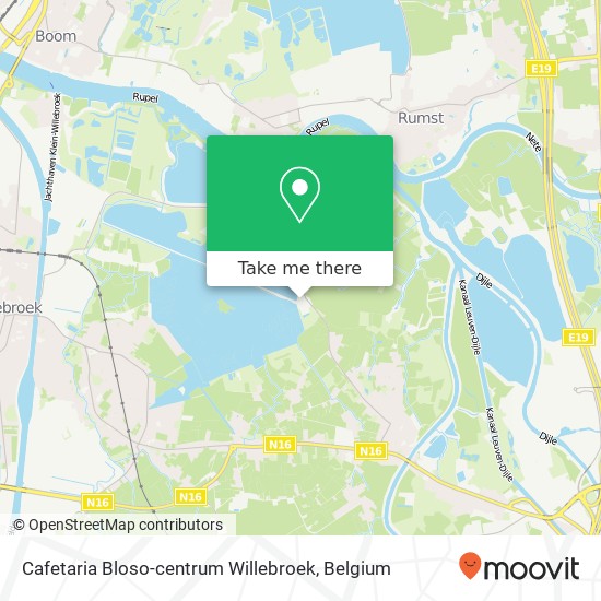 Cafetaria Bloso-centrum Willebroek map