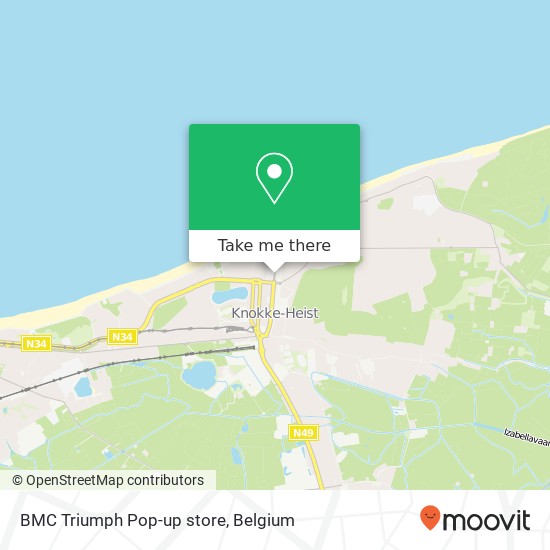 BMC Triumph Pop-up store map