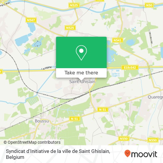 Syndicat d'Initiative de la ville de Saint Ghislain map