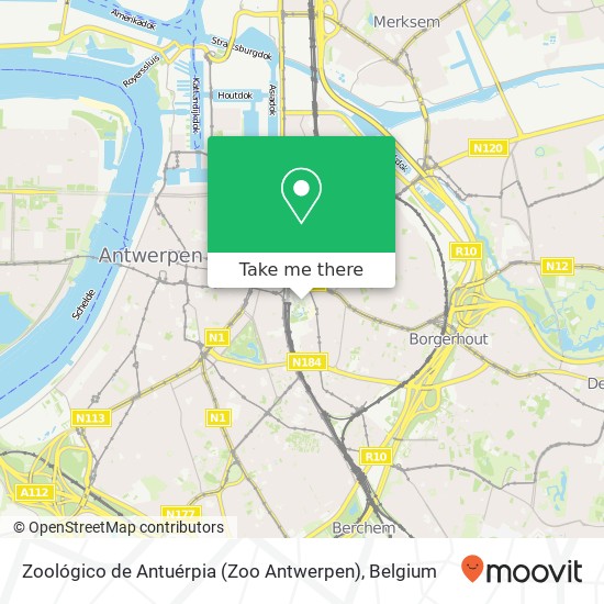 Zoológico de Antuérpia (Zoo Antwerpen) map