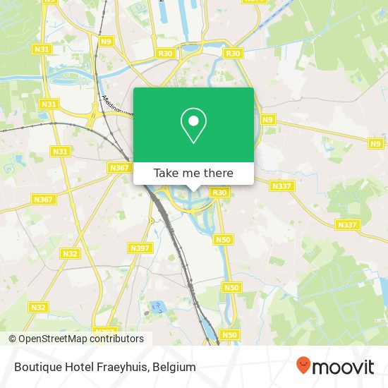 Boutique Hotel Fraeyhuis map