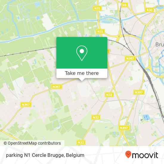 parking N1 Cercle Brugge map