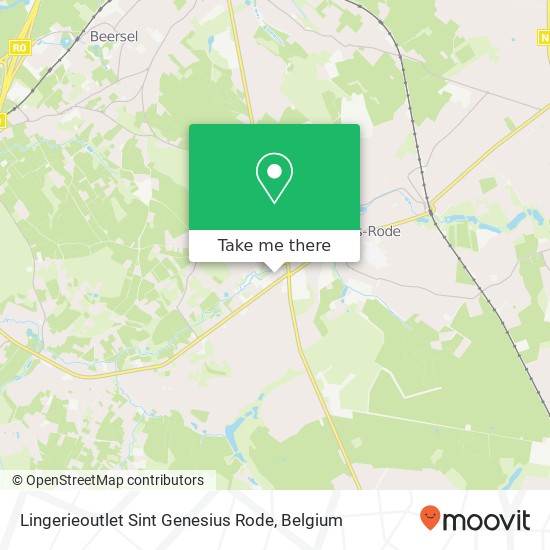 Lingerieoutlet Sint Genesius Rode map