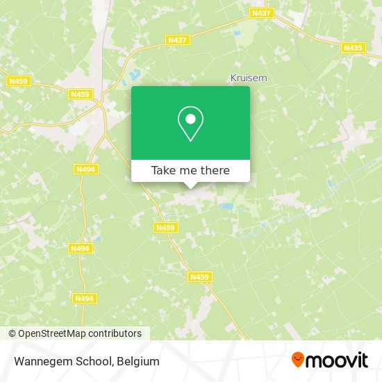 Wannegem School map