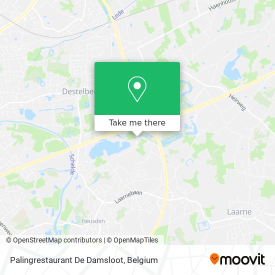 Palingrestaurant De Damsloot plan