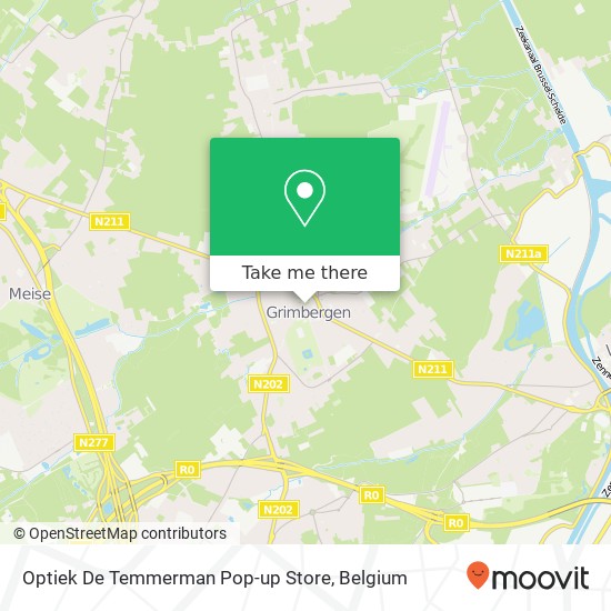 Optiek De Temmerman Pop-up Store map