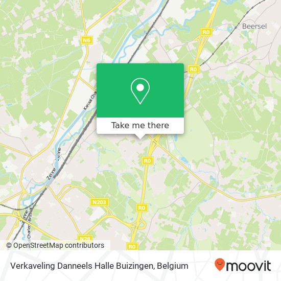 Verkaveling Danneels Halle Buizingen plan