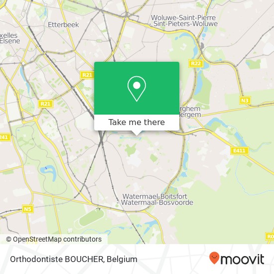 Orthodontiste BOUCHER map