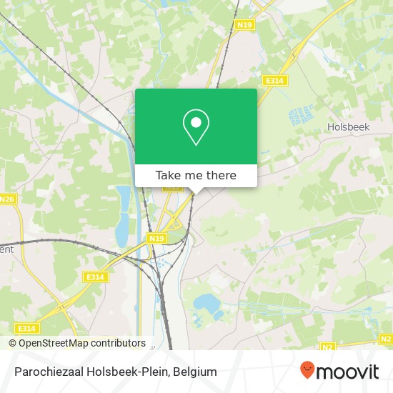 Parochiezaal Holsbeek-Plein map