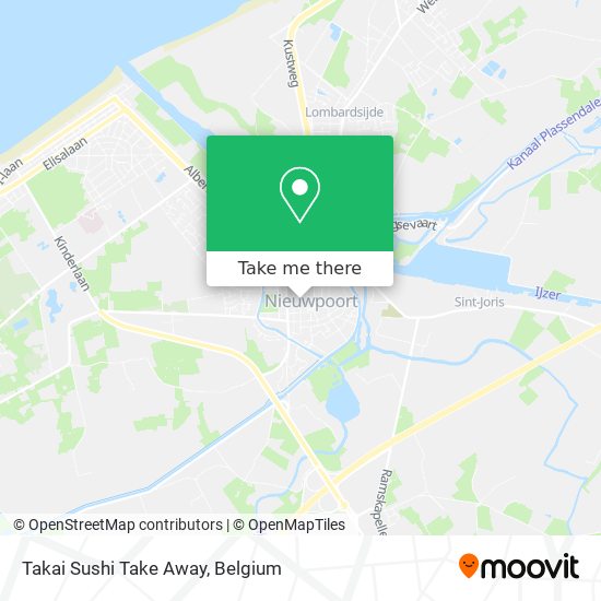 Takai Sushi Take Away map