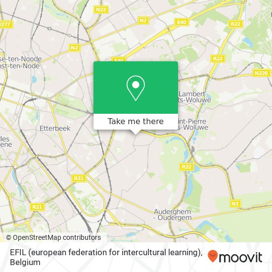 EFIL (european federation for intercultural learning) map