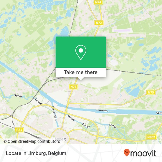 Locate in Limburg map