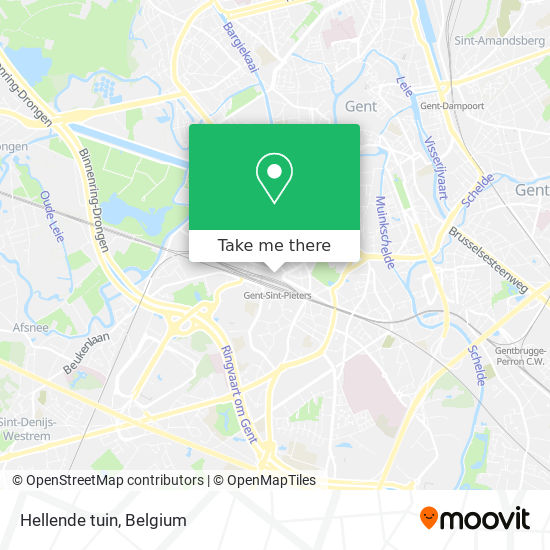 Hellende tuin map