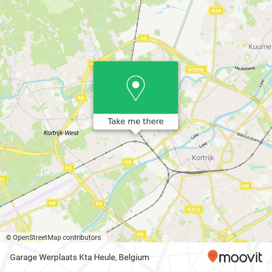 Garage Werplaats Kta Heule map