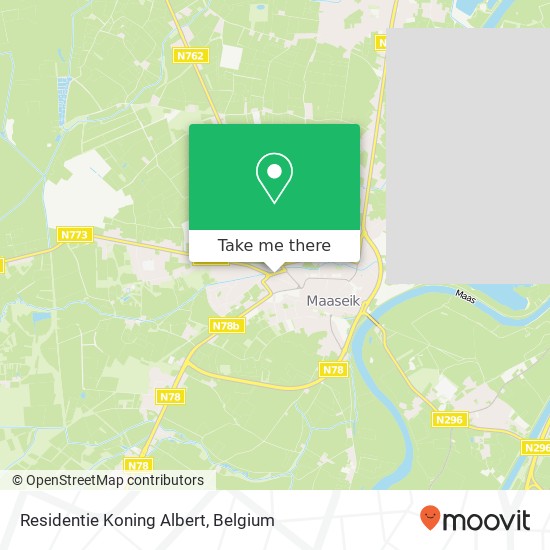 Residentie Koning Albert map