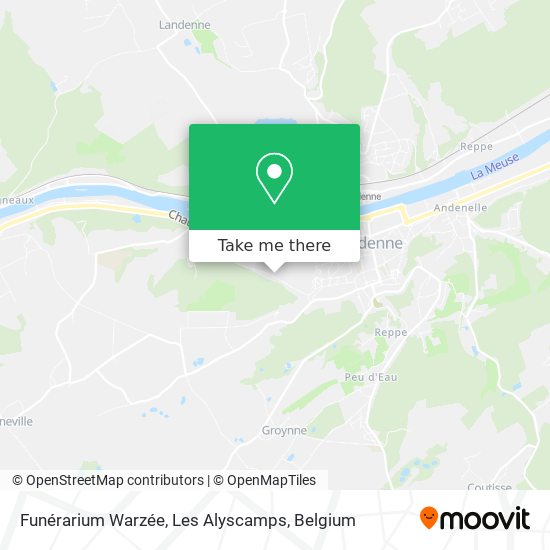 Funérarium Warzée, Les Alyscamps map