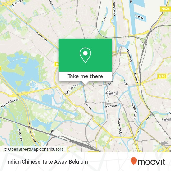 Indian Chinese Take Away map