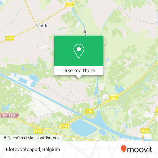 Blotevoetenpad map