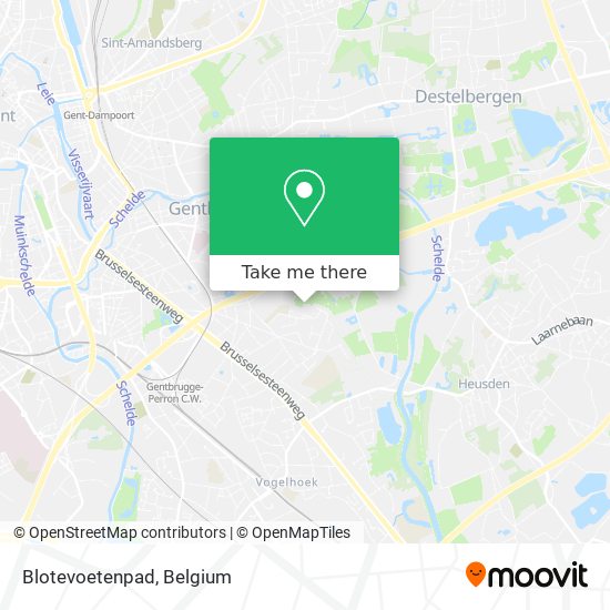 Blotevoetenpad map