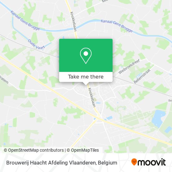Brouwerij Haacht Afdeling Vlaanderen map