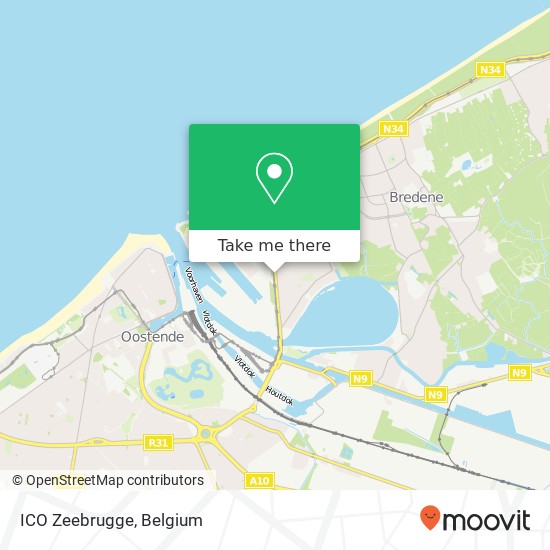 ICO Zeebrugge map